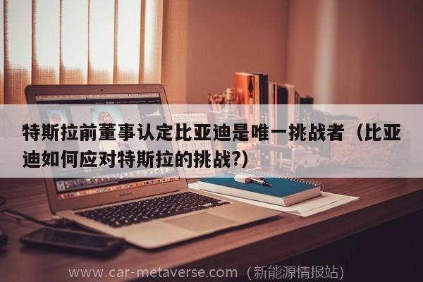 特斯拉前董事认定比亚迪是唯一挑战者（比亚迪如何应对特斯拉的挑战?）