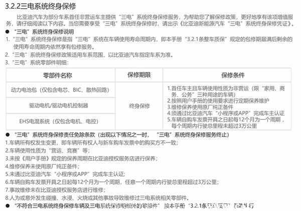 比亚迪汉电池终身质保吗？比亚迪电池正常衰减不换电池