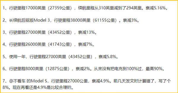 开了7年的特斯拉电池损耗多大，电池衰减严重怎么办