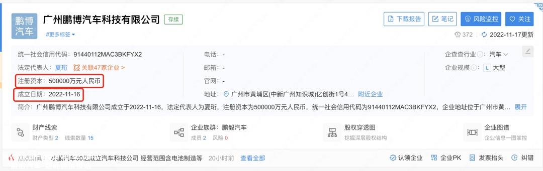 投资50亿元下场造电池？小鹏又有新动作