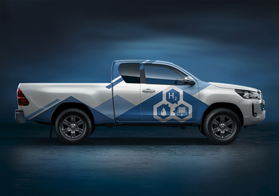 采用氢燃料电池 丰田Hilux H2官图发布