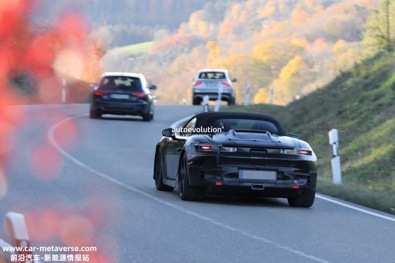 将于2024年亮相 保时捷Boxster EV最新谍照曝光
