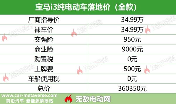 纯电动宝马i3多少钱？宝马i3纯电动车落地价