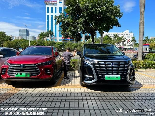 腾势D9与18比亚迪唐DM高速亏电油耗测试，分享插电式混动线路走向