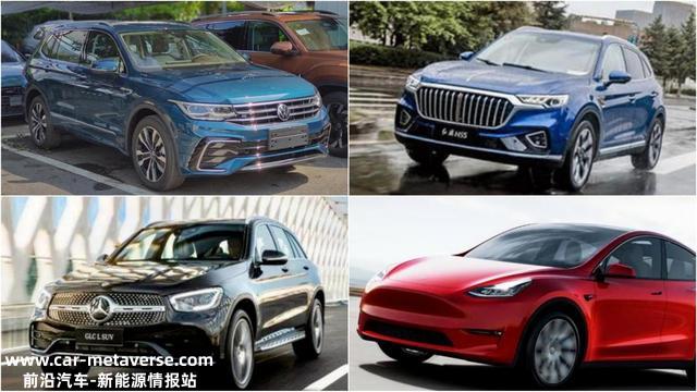 1-11月中型SUV销量出炉！比亚迪唐逊于红旗HS5，销冠是Model Y
