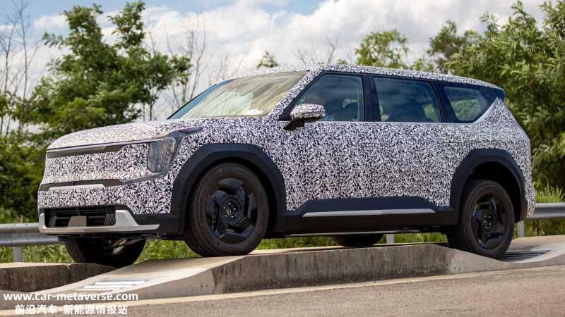 起亚EV9最新预告图 或将于本月中旬亮相/定位纯电SUV