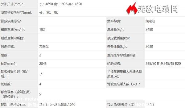 极狐阿尔法T5申报图曝光，极狐埃尔法T5上市时间