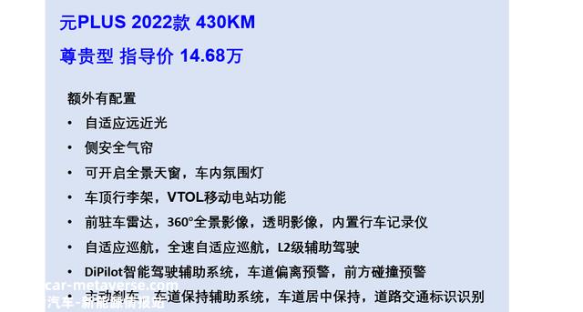 热门纯电紧凑SUV比亚迪元PLUS，选哪款配置更合适？