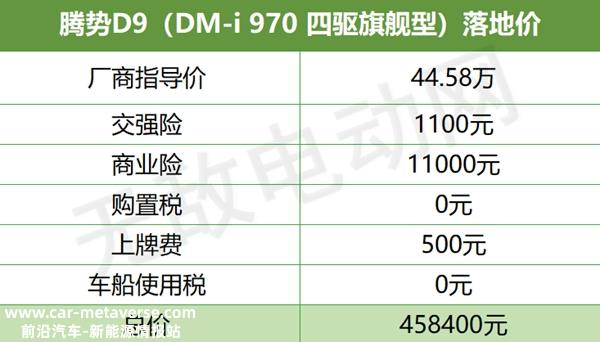 腾势D9价格多少？腾势D9最新款落地价