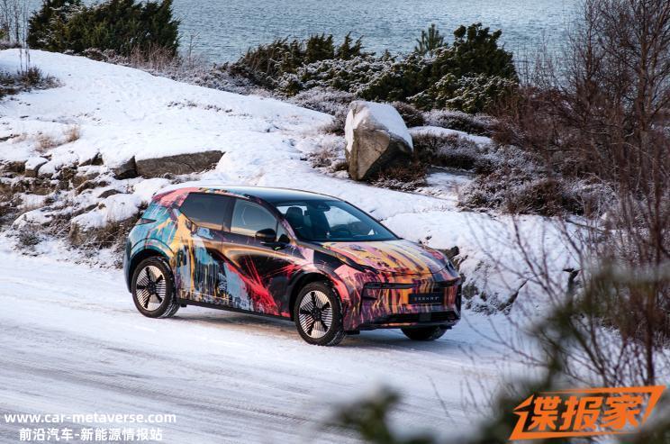 极简设计 极氪第三款车型内饰谍照曝光