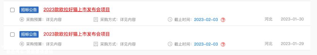 023款欧拉好猫或将二季度发布，价格小幅上涨"