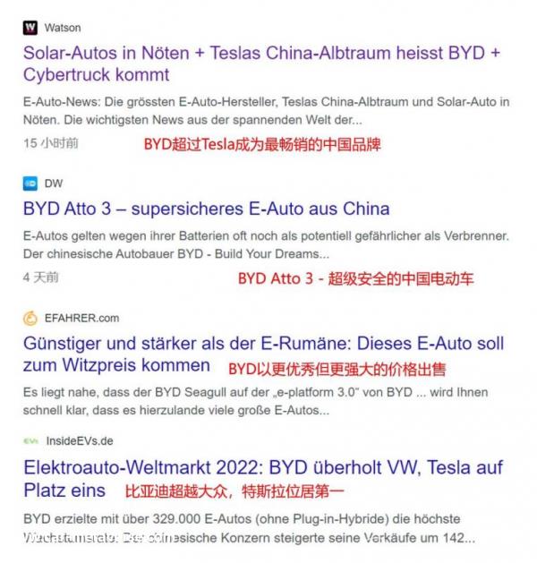 欧洲媒体直呼“比亚迪”Atto3是超级安全的中国电动汽车