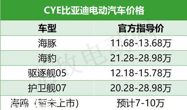 EYC是什么牌的汽车？CYE电动汽车价格多少