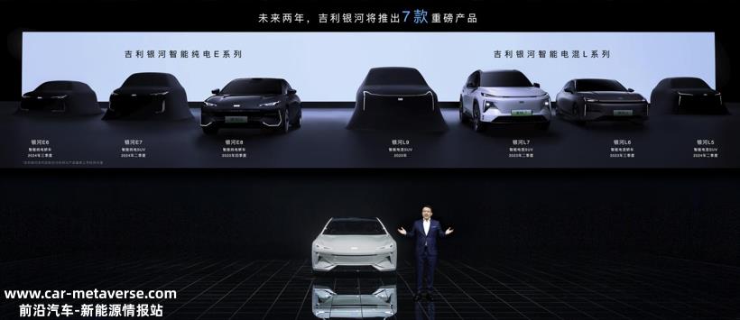 只做高价值新能源汽车 吉利银河2年将推7款产品 银河L7剑指“20万级智能电混首选”