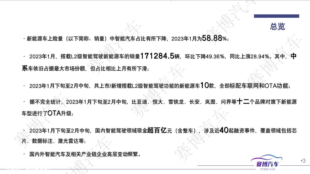 023年2月智能汽车月报'