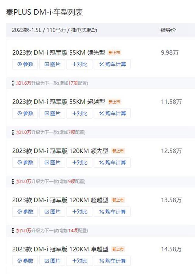 比亚迪秦PLUS DM-i，入门级9.98万，性价比高，实测油耗3.8升