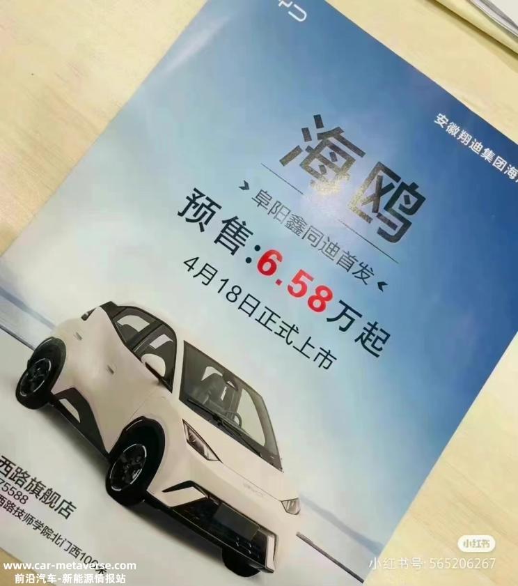 海鸥预售价泄露？比亚迪：消息不实