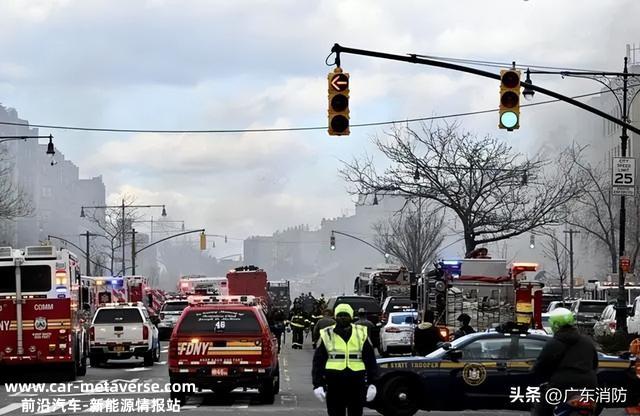 疑锂电池爆炸引起发超市大火，包括5名消防员在内7人受伤