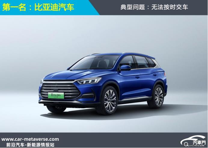 022年前十大新能源汽车公司存在的典型问题'