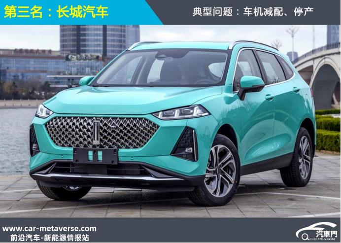 022年前十大新能源汽车公司存在的典型问题'