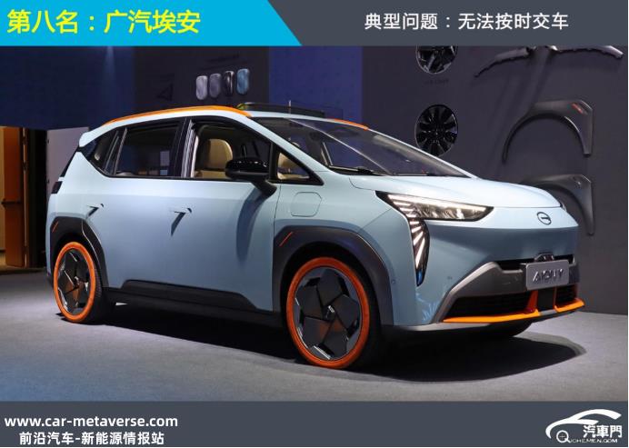 022年前十大新能源汽车公司存在的典型问题'