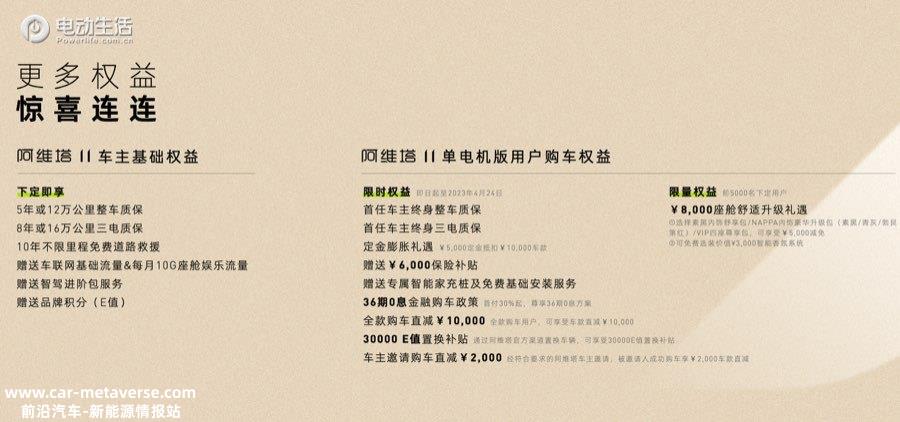 阿维塔11单电机版31.99万元起 最高续航可达705公里