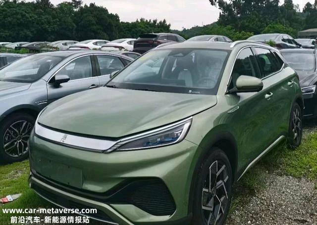比亚迪元plus“星际绿”曝光，造型时尚，颜值飙升，空间不输逍客