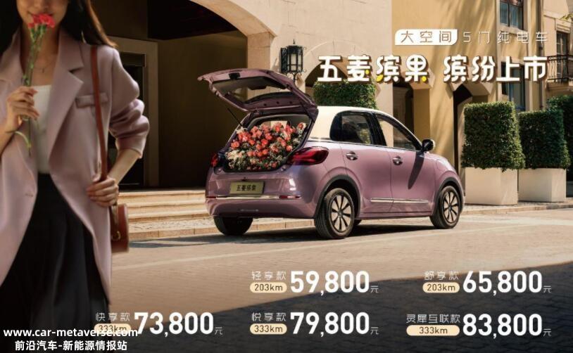 上汽通用五菱新小型电动汽车宾国上市