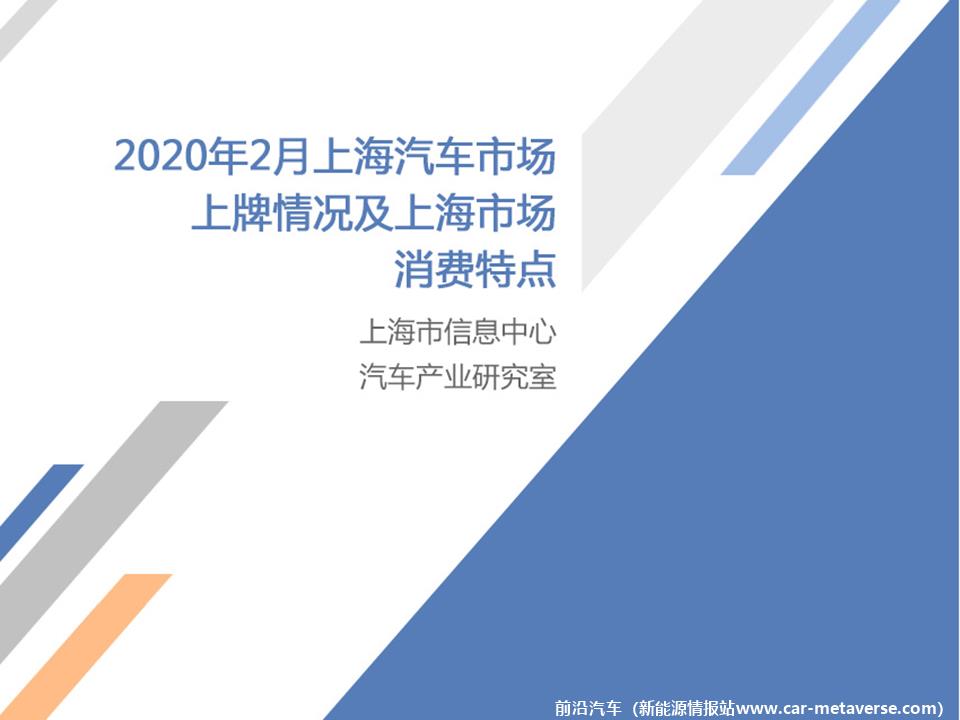 【地方市场】2020年2月份上海汽车市场分析