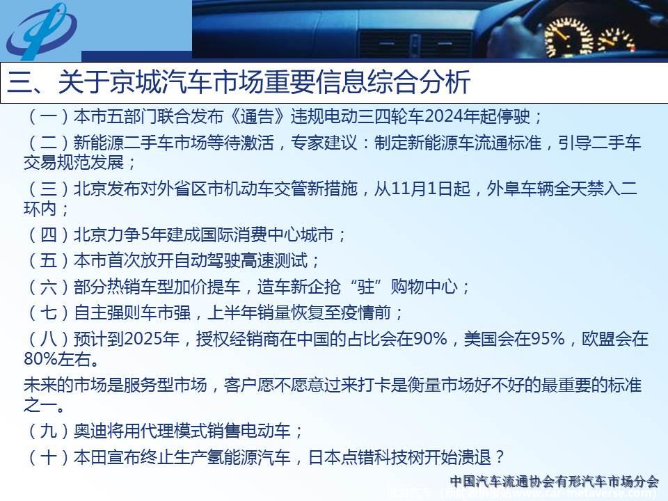 【地方市场】2021年7月份京城汽车市场综合分析