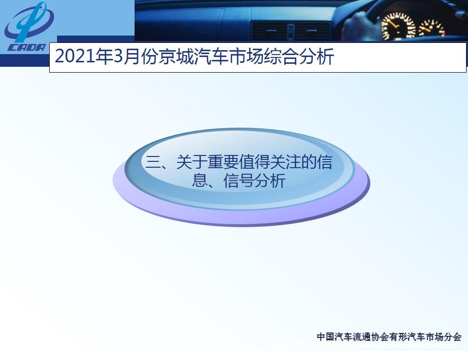 【地方市场】2021年3月份京城汽车市场综合分析