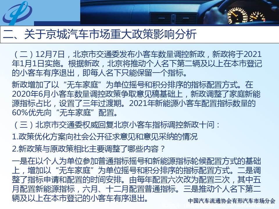 【地方市场】2020年11月份京城汽车市场综合分析