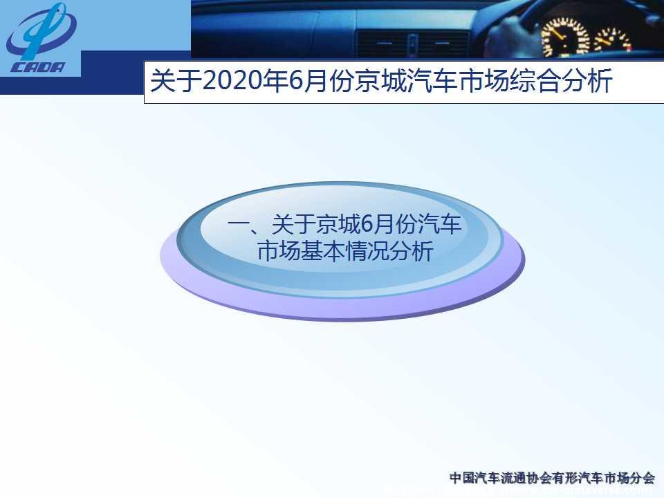 【地方市场】2020年6月份京城汽车市场综合分析