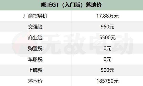 哪吒GT价格多少？哪吒GT落地价