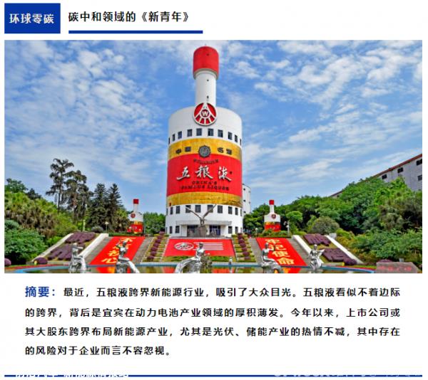 五粮液对白酒巨头跨境投资新能源的意愿是什么?跨境背后的秘密是