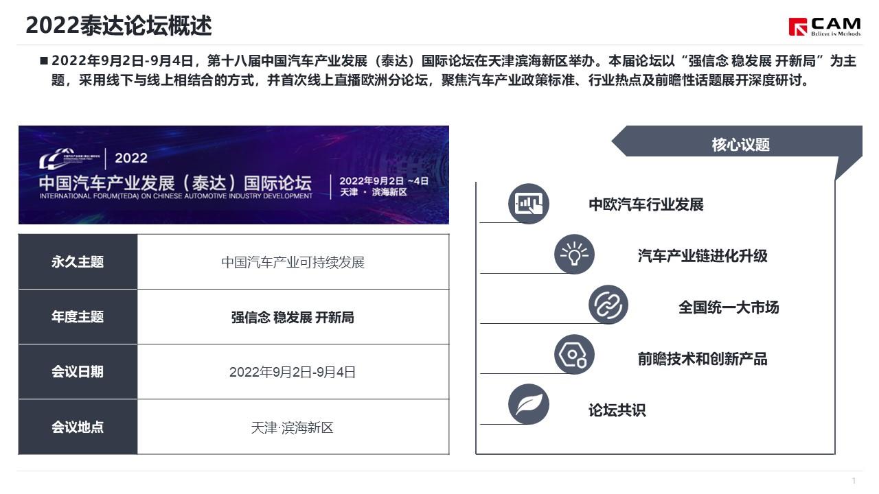 【热点评述】关注2022泰达论坛