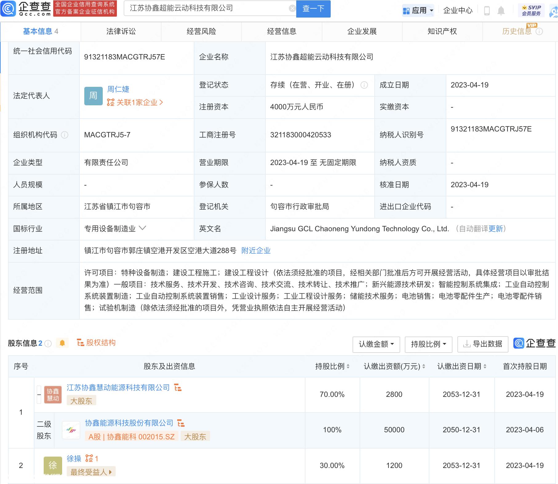 江苏协鑫超级能源云技术有限公司成立