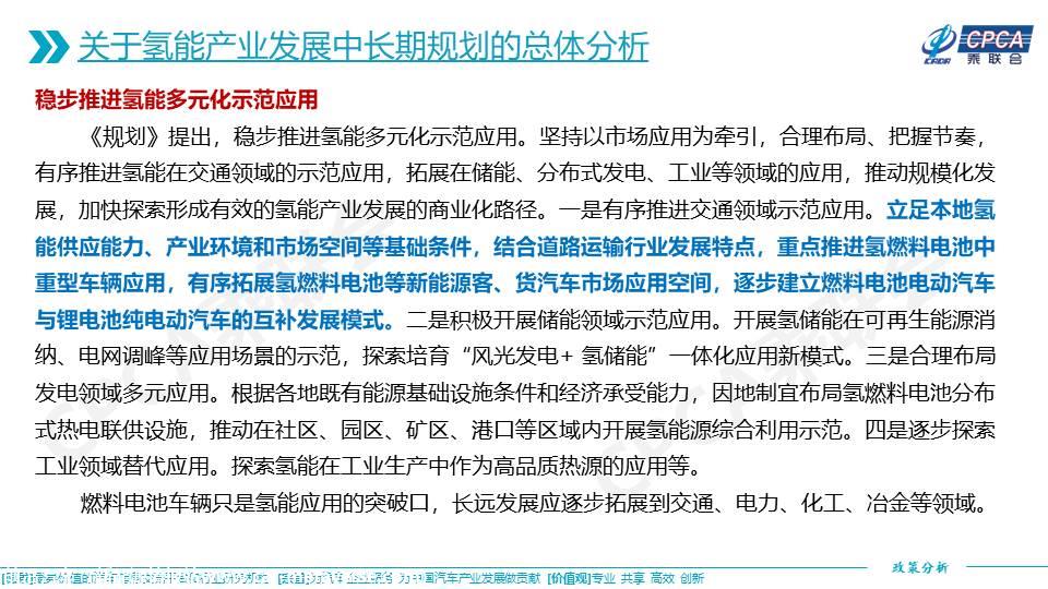 【政策综述】关于《氢能产业发展中长期规划》及促进燃料电池汽车发展的政策分析