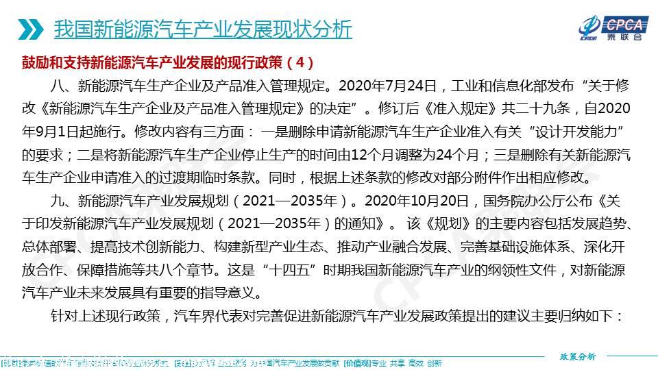 【政策综述】关于促进新能源汽车产业发展政策建议的分析