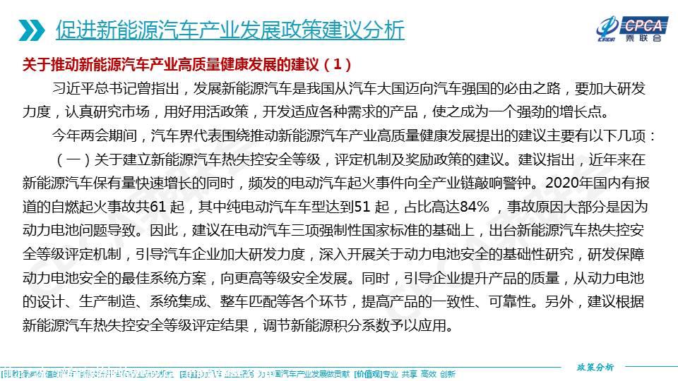 【政策综述】关于促进新能源汽车产业发展政策建议的分析