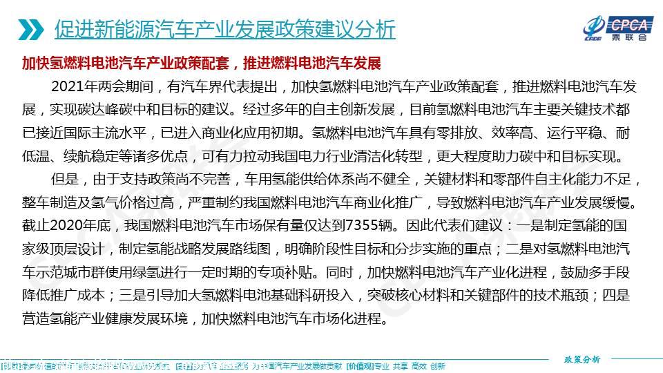 【政策综述】关于促进新能源汽车产业发展政策建议的分析