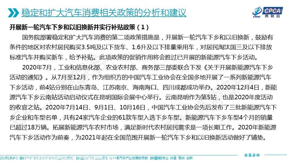【政策综述】关于国务院继续推进稳定和扩大汽车消费相关政策的分析及建议