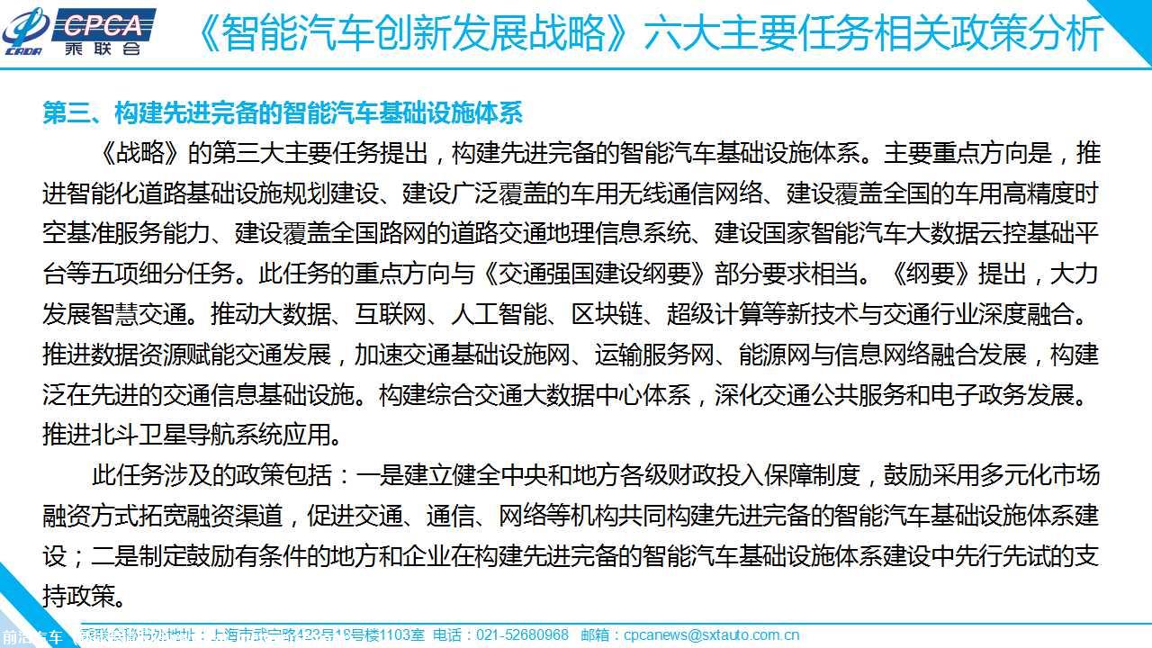 【政策综述】关于《智能汽车创新发展战略》相关政策分析