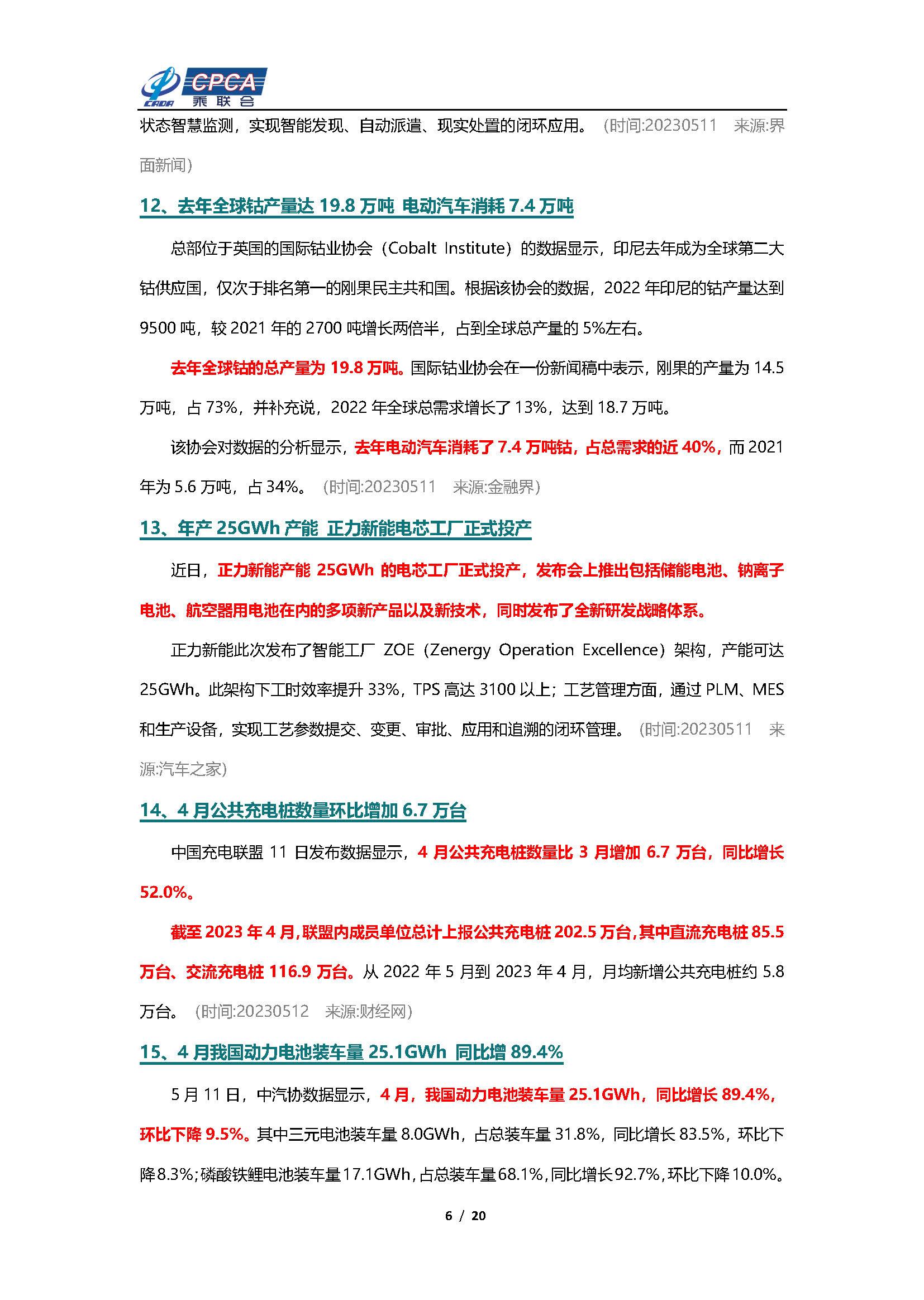 【新能源周报】乘联会新能源汽车行业信息周报(2023年5月8日-5月14日)