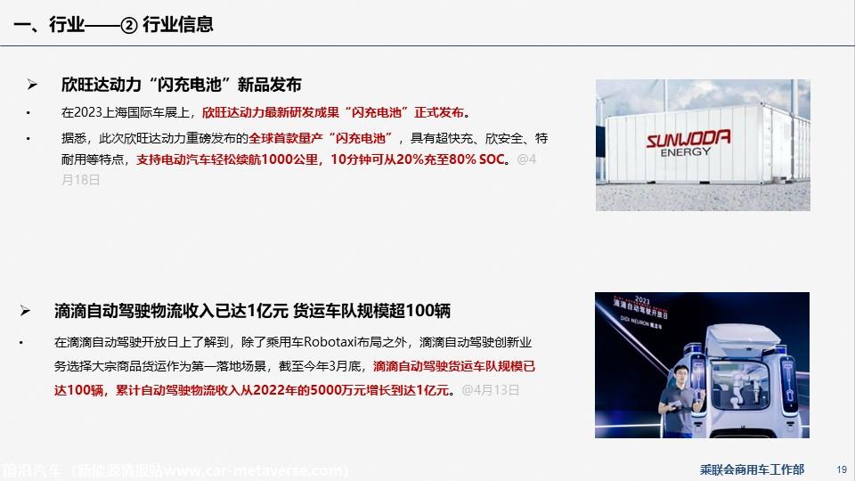【EV商用车】乘联会新能源商用车信息周报第86期