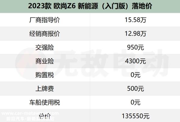 欧尚Z6智电iDD混动价格，长安欧尚Z6iDD价格2023款落地价