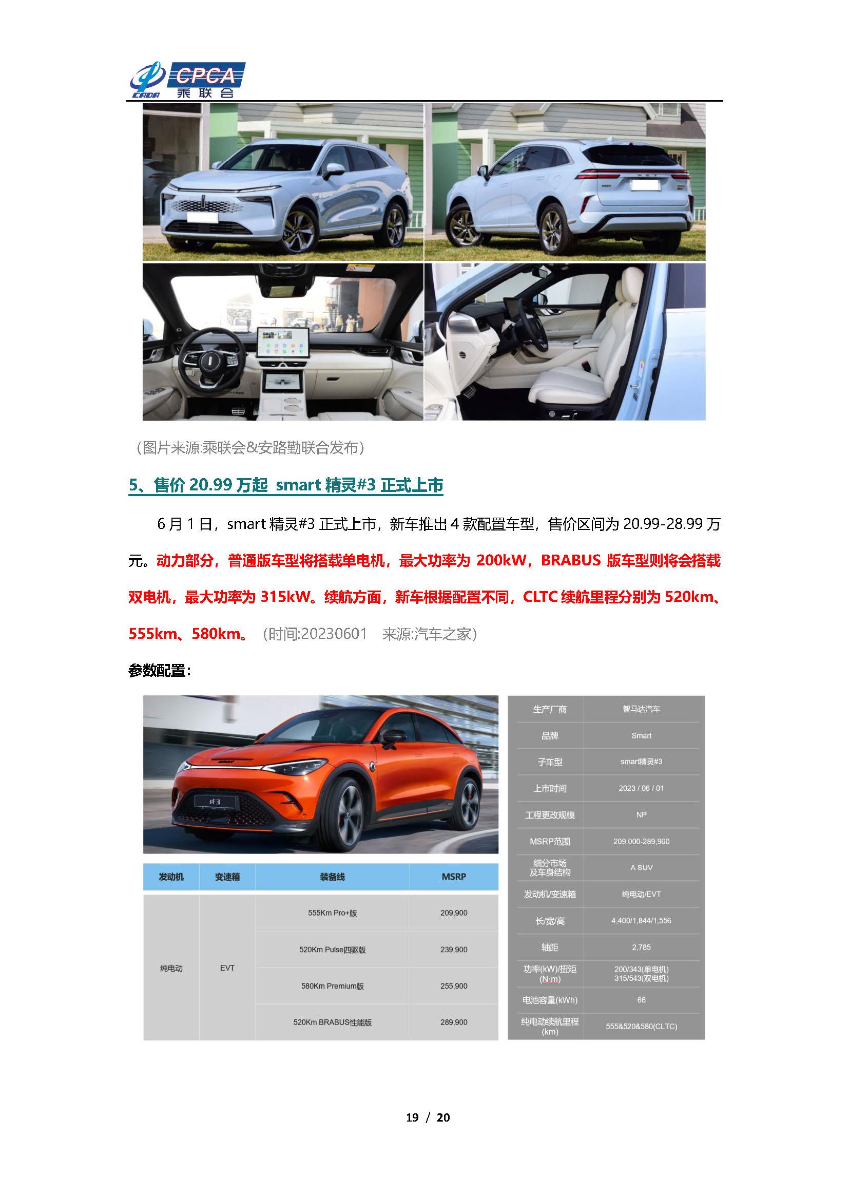 【新能源周报】乘联会新能源汽车行业信息周报(2023年5月29日-6月4日)