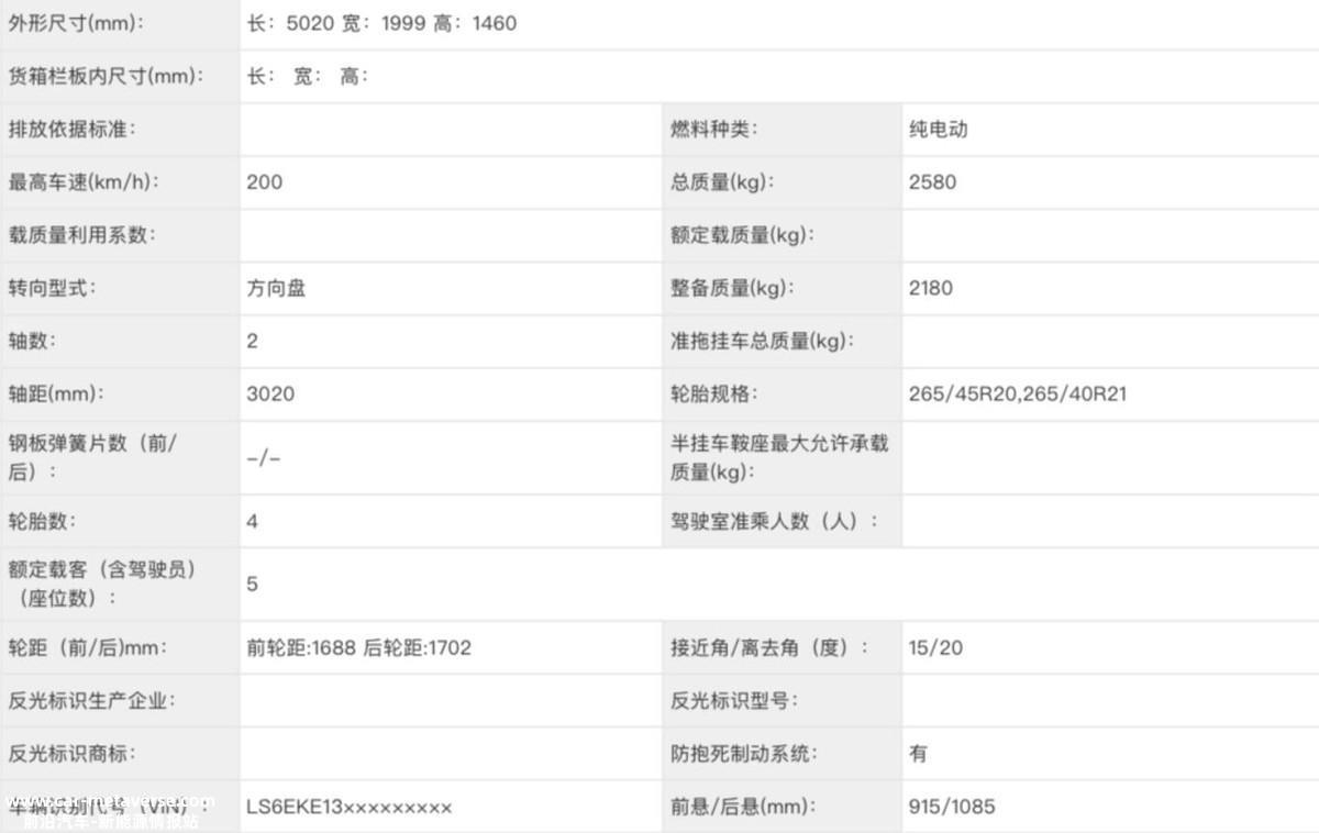 阿维塔12申报信息出现在工业和信息化部的最新目录中