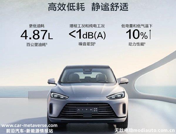 023款问界M5增程标准版正式上市，售价24.98-26.98万元"