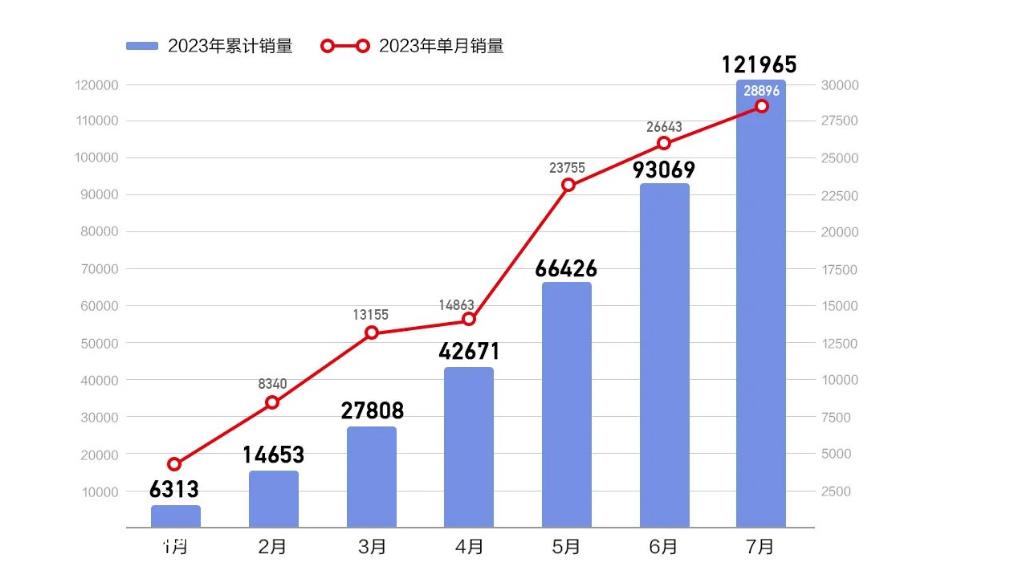 长城智能新能源乘用车7月销量达28,896辆